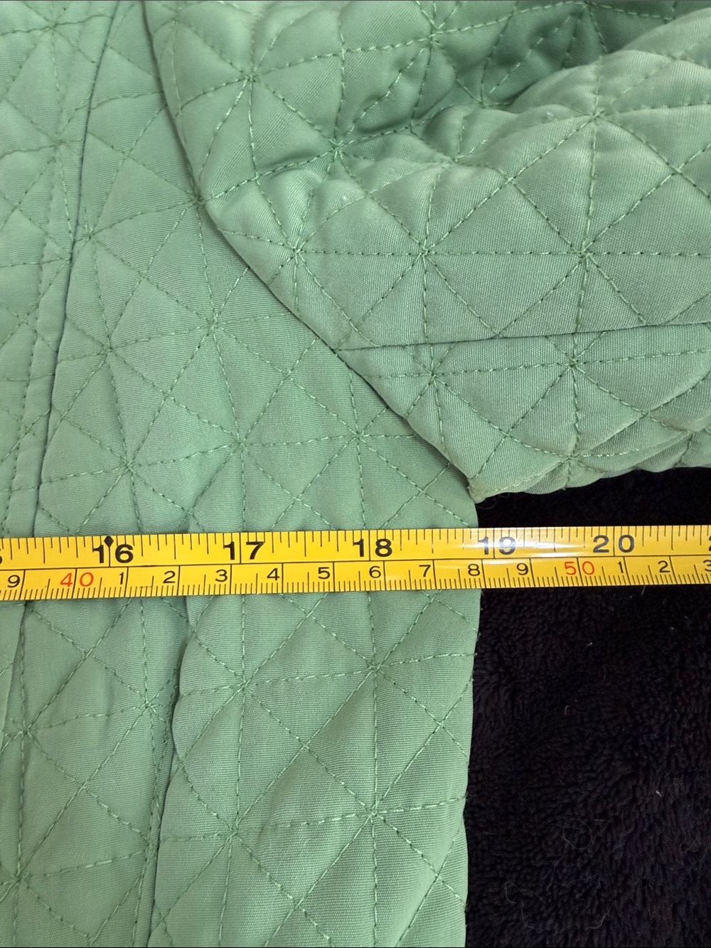 Gallery Light Green Quilted Zip-Front Women's Jacket - size S - Picture 12 of 13